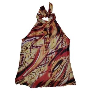 Elegant Abstract Halter Blouse